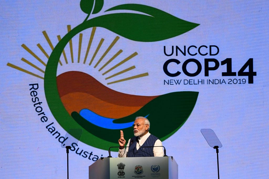 India PM Modi: India Will Restore 26 Million Hectares Of Land By 2030 ...