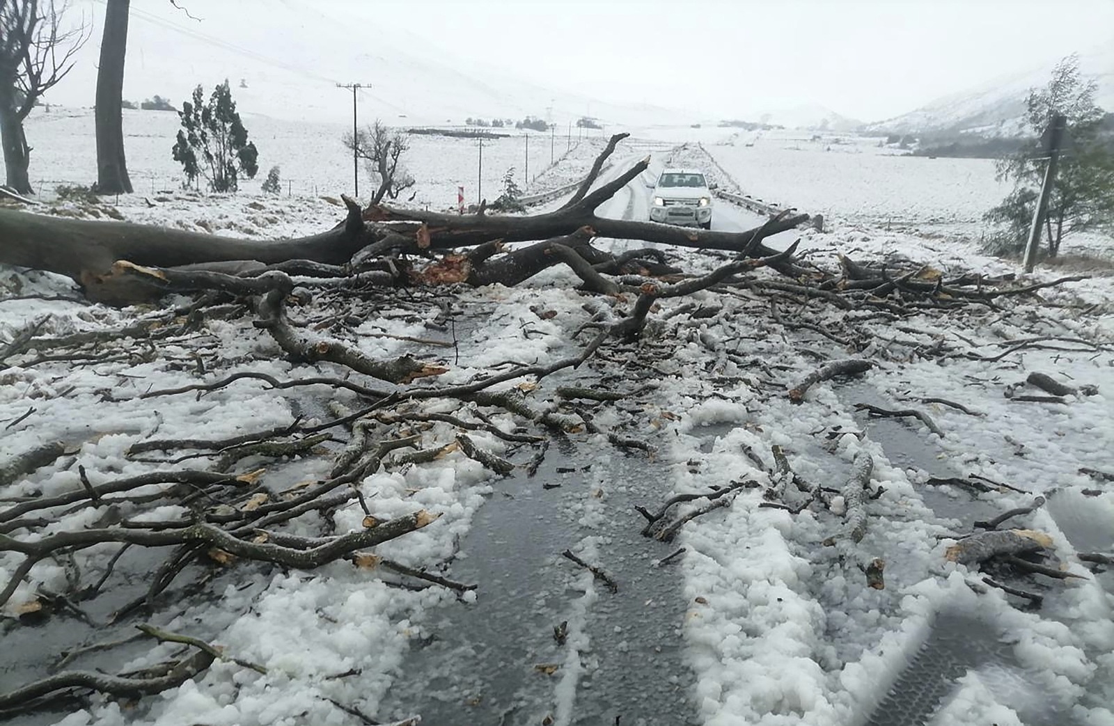 Snow in South Africa.